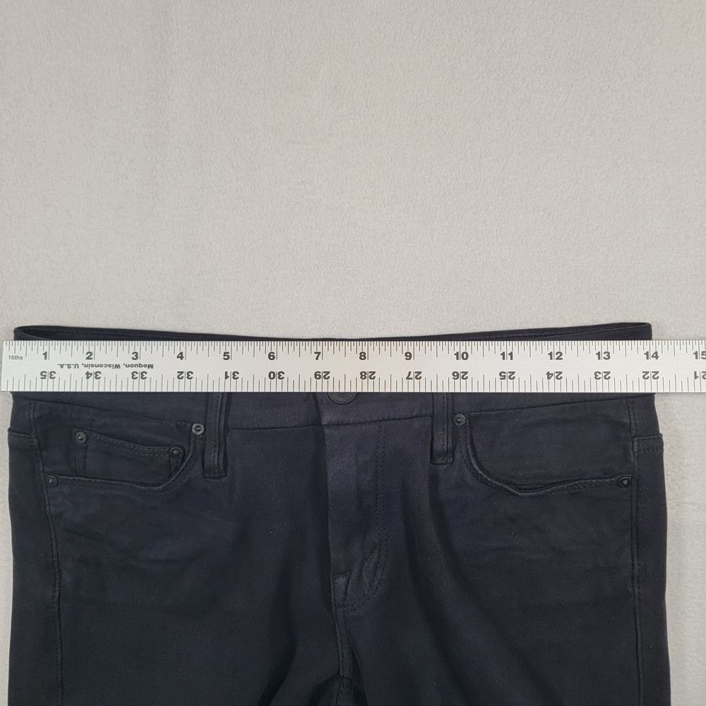 MOTHER The Looker‎ Texas Rein Black Pants Sz 28 Light My Sapphire Stretch - Picture 6 of 11